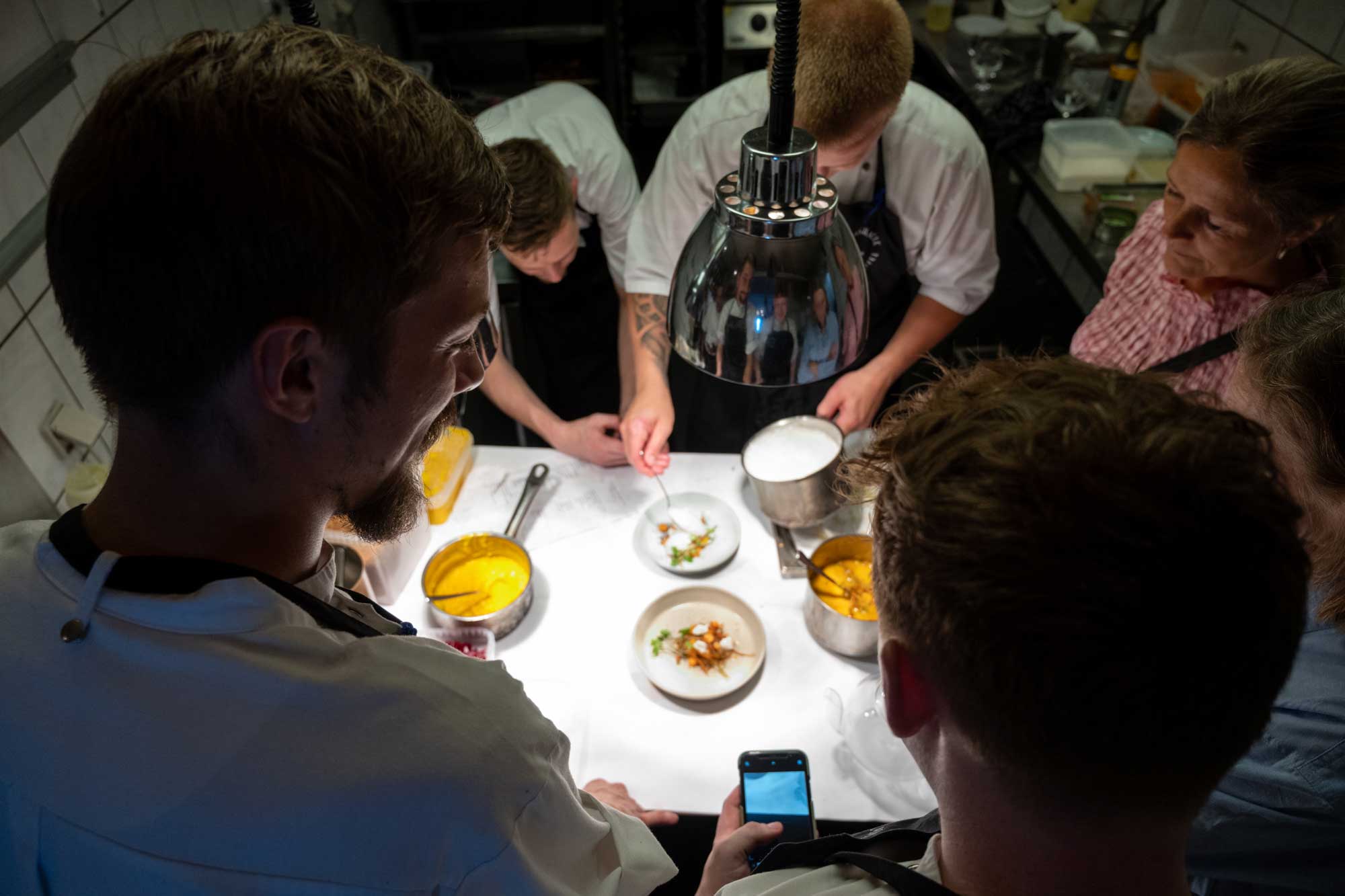 Smagning på badehotellet