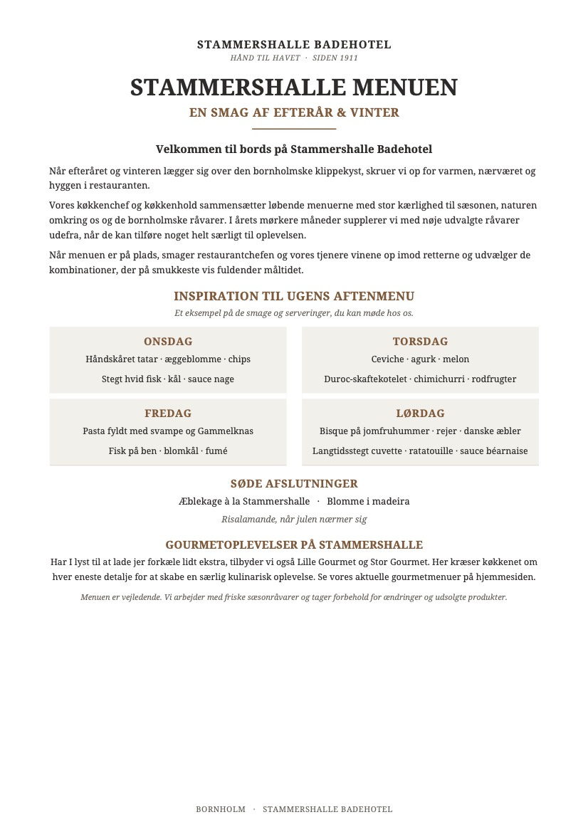 stammershalle menu