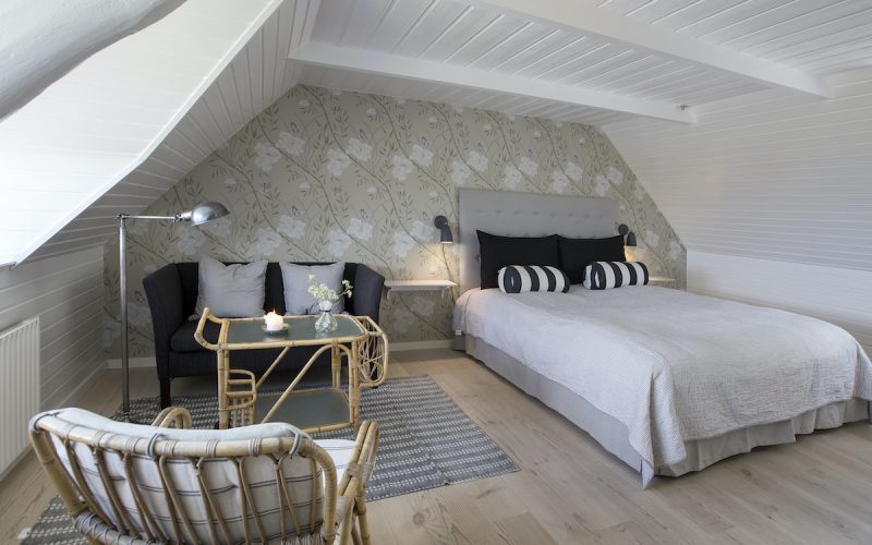 Junior Suite med havudsigt, dobbeltseng og en enkeltseng